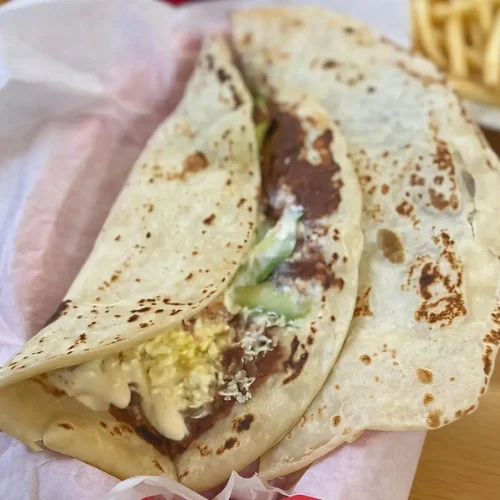 Baleadas - Our famous traditional Honduran baleadas.